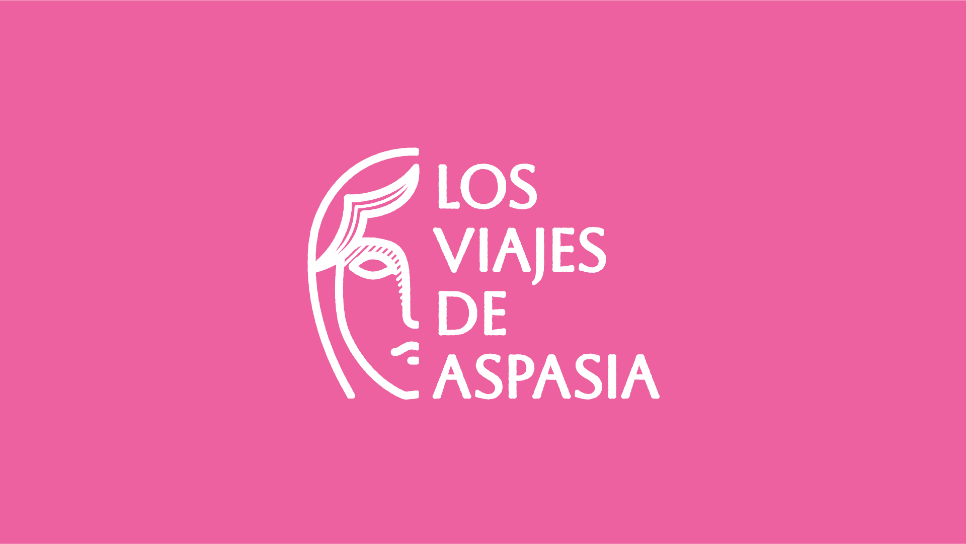 Rediseño de logotipo - «Los Viajes de Aspasia», un proyecto cultural creado por María José Noain Maura.