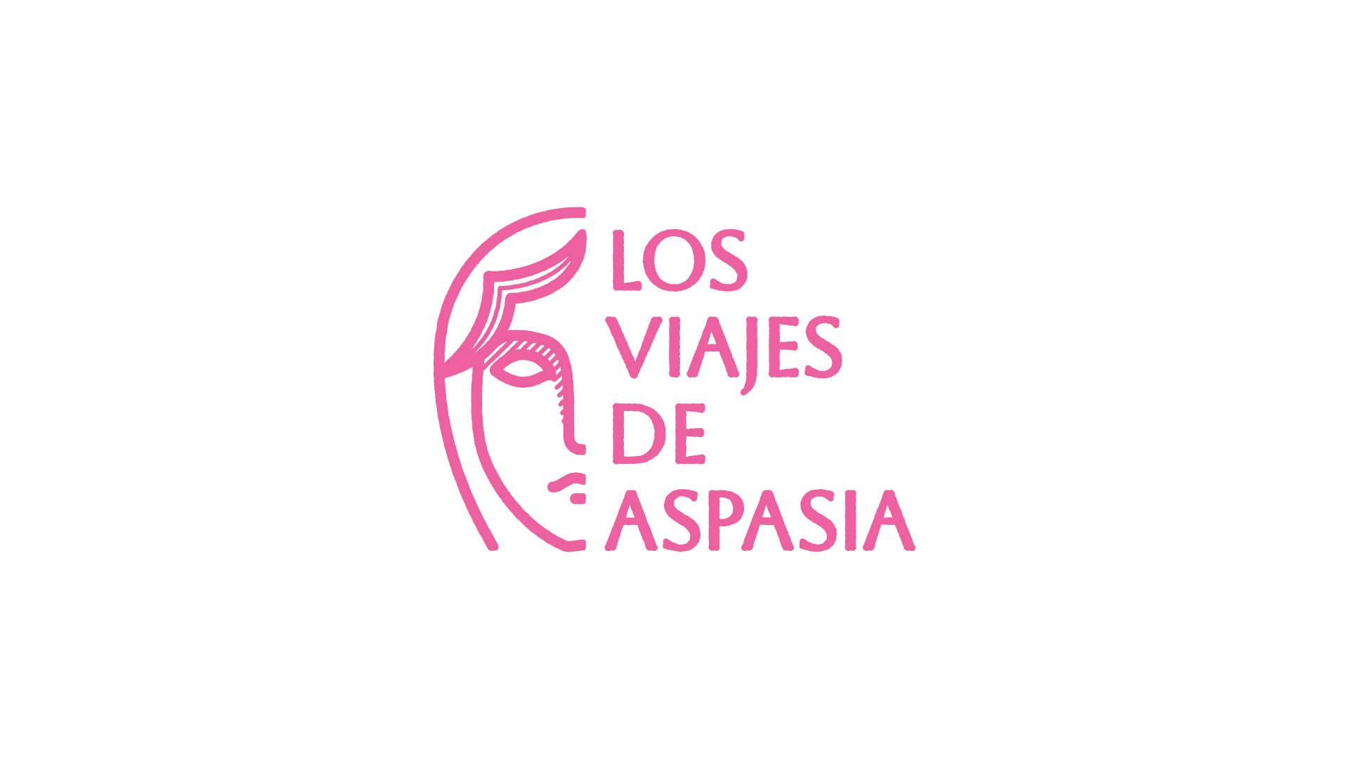 Rediseño de logotipo - «Los Viajes de Aspasia», un proyecto cultural creado por María José Noain Maura.