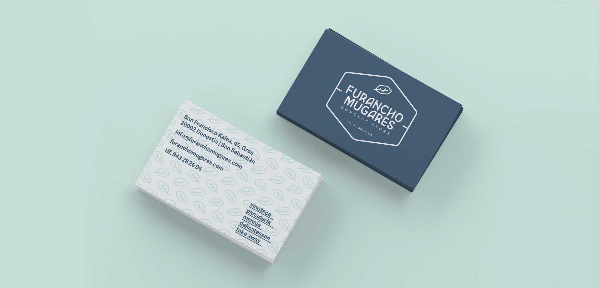 Tarjetas visita - Furancho Mugares, una concept store en Donostia.