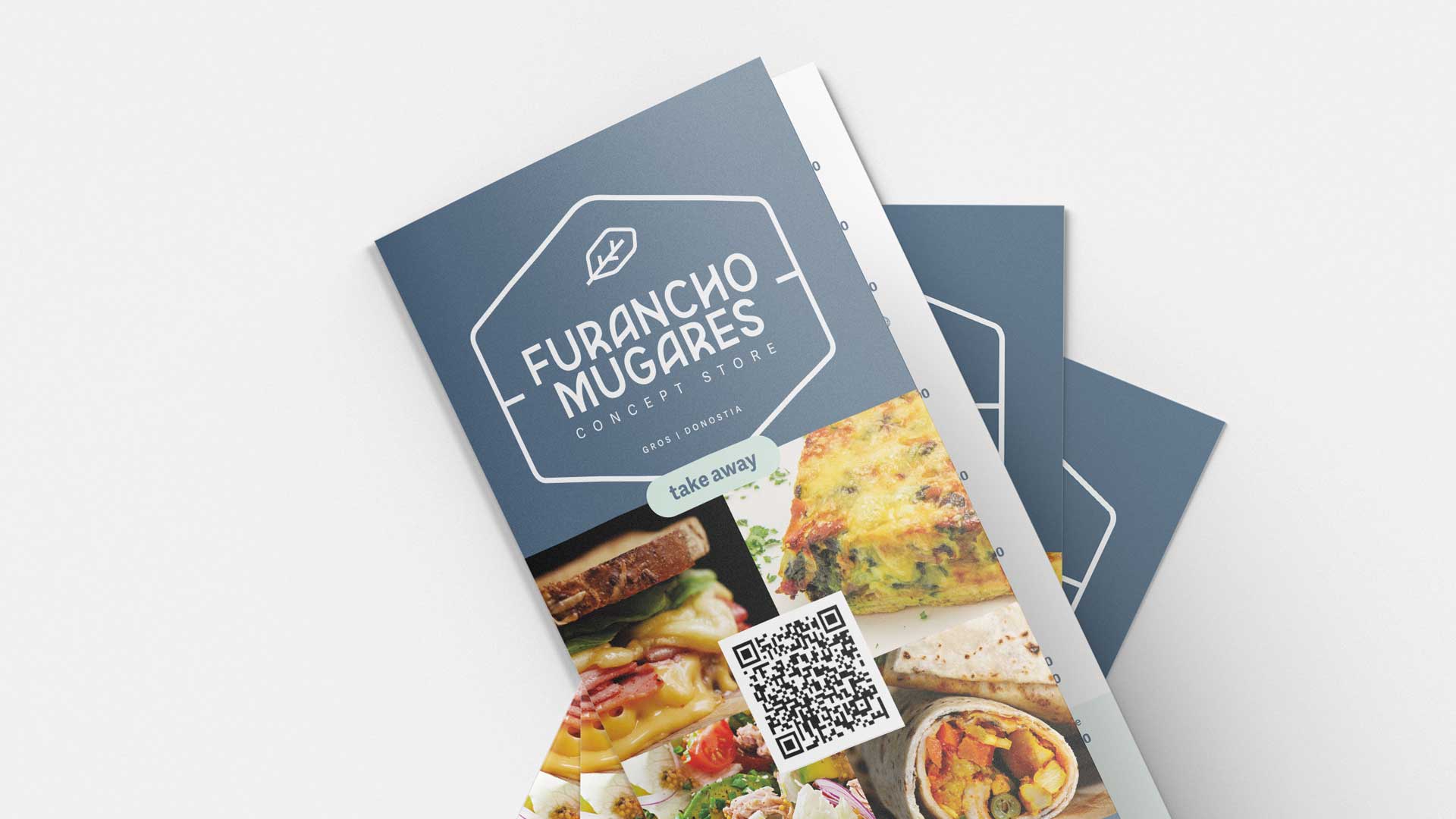 Identidad visual y soportes corporativos - Furancho Mugares, una concept store en Donostia.