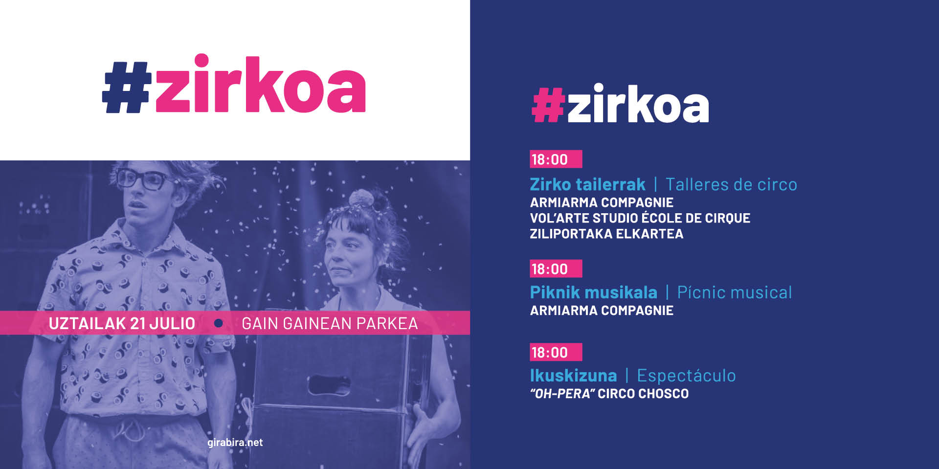 Diseño publicaciones en redes sociales Girabira