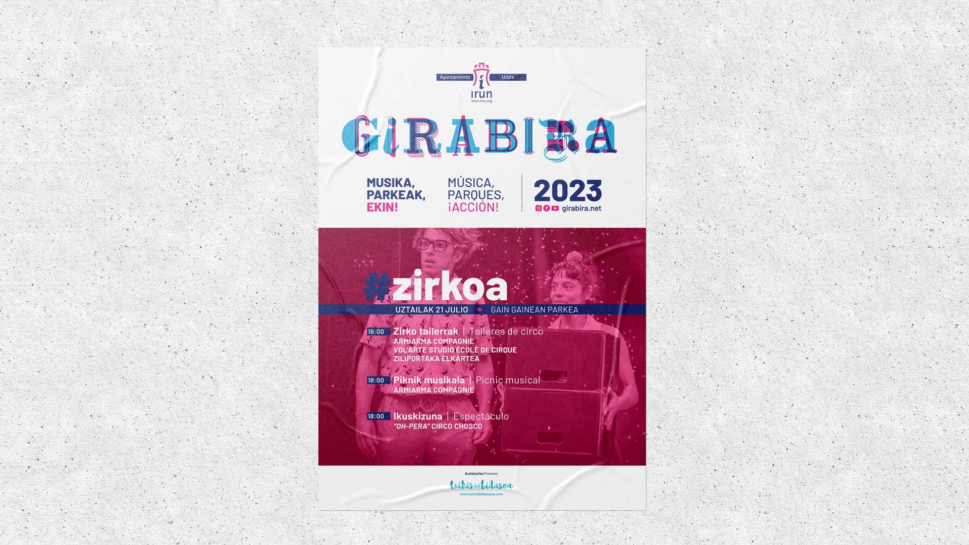 Diseño cartel evento Girabira