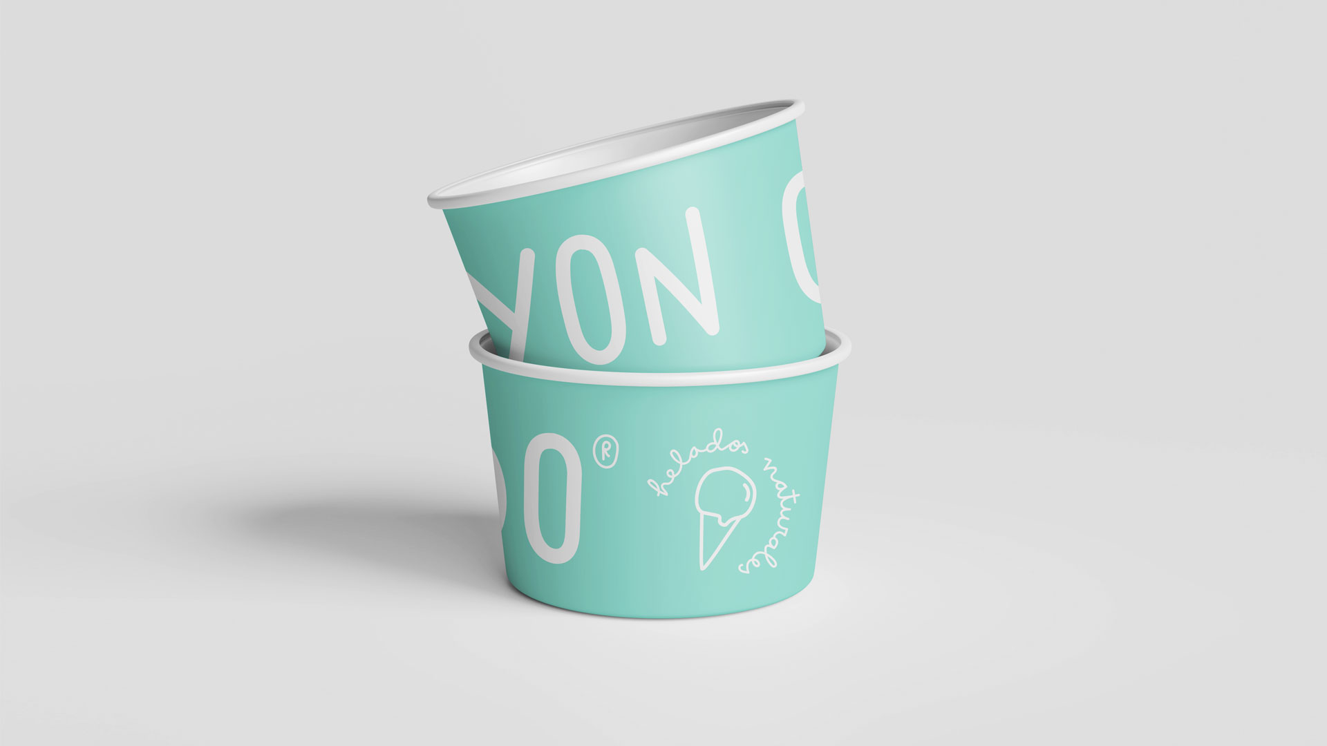 Diseño vitola heladería